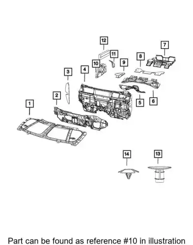SILENCER 68086494AA CHRYSLER