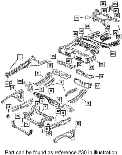 FRAME 68087226AF CHRYSLER