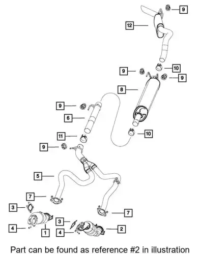 CONVERTER 68087585AB CHRYSLER