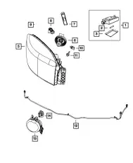 Фара CHRYSLER 68088549AC