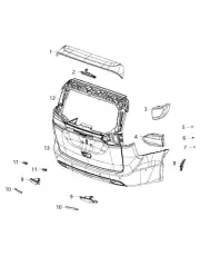 REFLECTOR 68229424AA CHRYSLER
