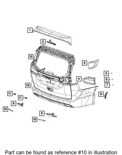 REFLECTOR 68230395AA CHRYSLER