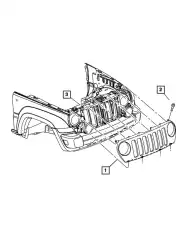 Решетка радиатора CHRYSLER 5JJ85ZZZAF