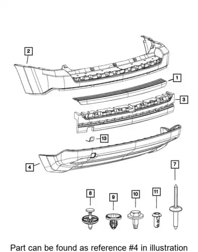 FASCIA 68091512AA CHRYSLER