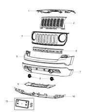 FASCIA 68091524AA CHRYSLER
