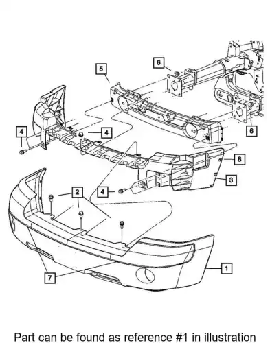 FASCIA 5JL36CD7AF CHRYSLER