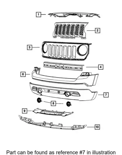 FASCIA 68091525AA CHRYSLER