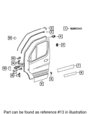 DOOR 68091638AA CHRYSLER
