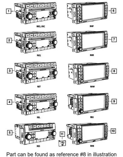 RADIO 68092002AG CHRYSLER