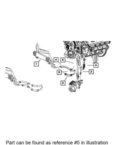 Шланг ГУР CHRYSLER 52122331AC
