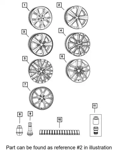 WHEEL 5ZA44AAAAA CHRYSLER
