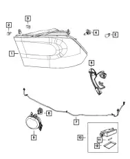 Фара CHRYSLER 68093220AD
