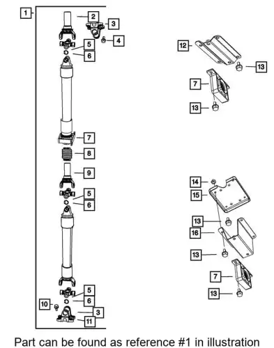 SHAFT 52123386AC CHRYSLER