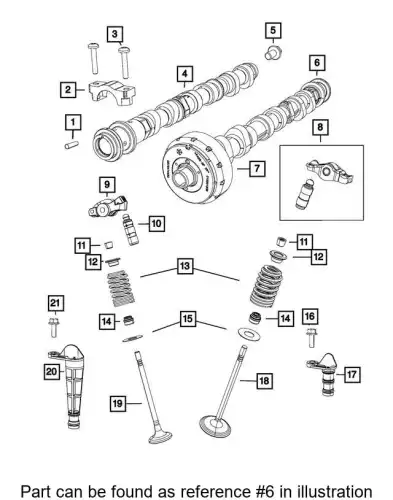 Распредвал CHRYSLER 68234968AA