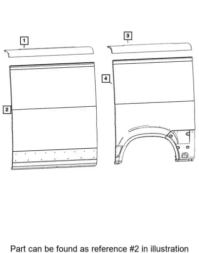 PANEL 68095743AA CHRYSLER
