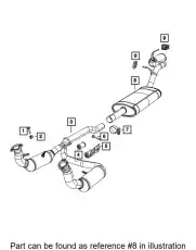 MUFFLER 52125106AL CHRYSLER