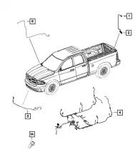 WIRING 68235818AC CHRYSLER