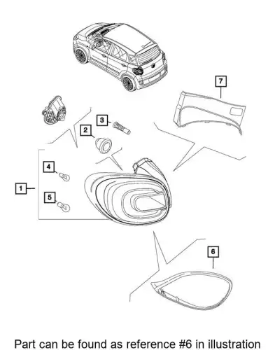 Фонарь задний CHRYSLER 68235995AA