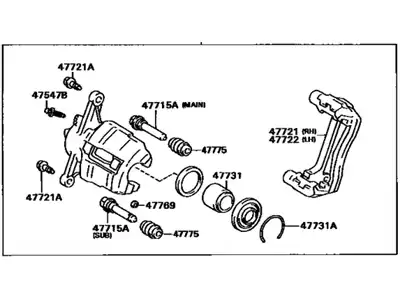 Суппорт тормозной TOYOTA / LEXUS 4775020520