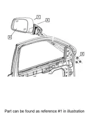MIRROR 68236931AF CHRYSLER