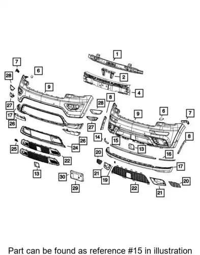 APPLIQUE 5ZT56SZ7AA CHRYSLER