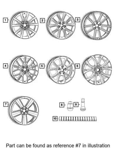 WHEEL 5LD11RNWAB CHRYSLER