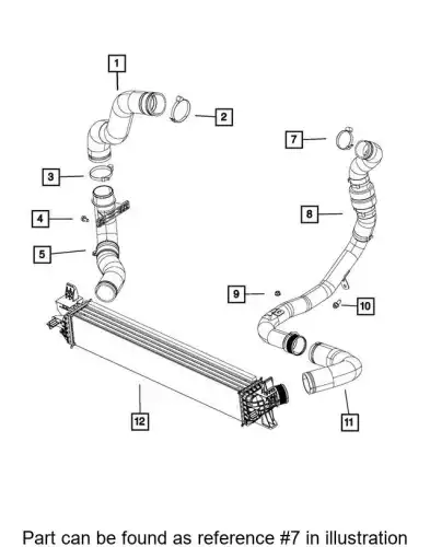CLAMP 68101441AA CHRYSLER