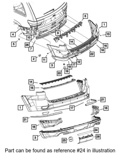 APPLIQUE 68238808AA CHRYSLER