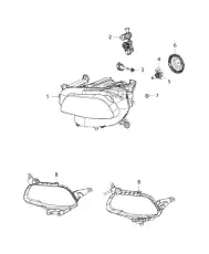 Фара CHRYSLER 68102847AE