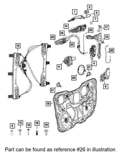CABLE 68103119AA CHRYSLER