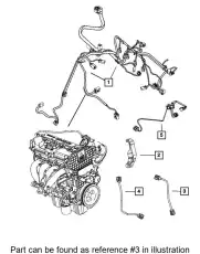 WIRING 68240543AA CHRYSLER