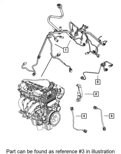 WIRING 68240543AA CHRYSLER
