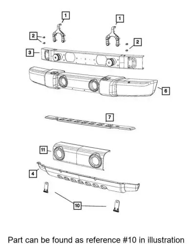 BRACKET 68003332AA CHRYSLER