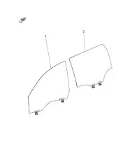 GLASS 68104623AC CHRYSLER