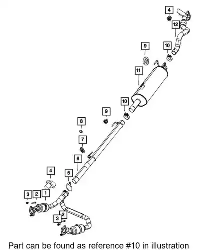 CLAMP 68241937AA CHRYSLER