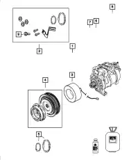 COMPRES0R 68105755AB CHRYSLER