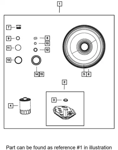 SEAL PKG 68334524AB CHRYSLER