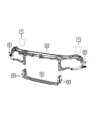 APPLIQUE 68335600AA CHRYSLER