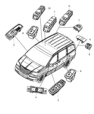 SWITCH 68110871AA CHRYSLER