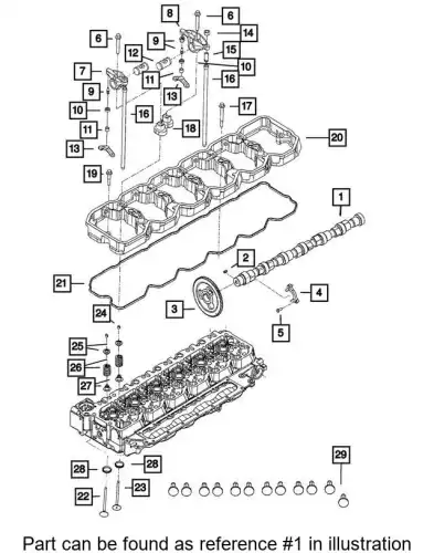 CAMSHAFT 68336435AA CHRYSLER