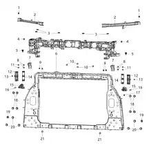 BRACKET 68244673AA CHRYSLER