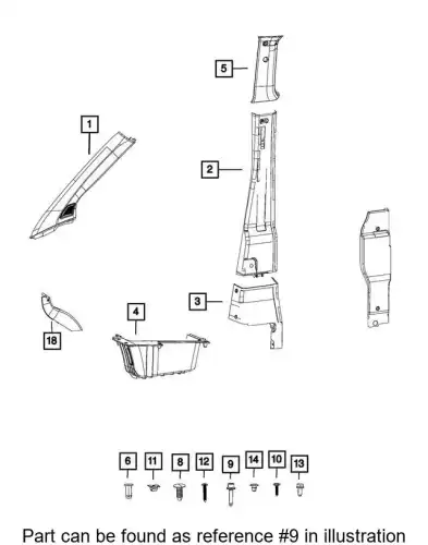 SCREW 68113085AA CHRYSLER