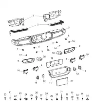 SCREW 68340509AA CHRYSLER
