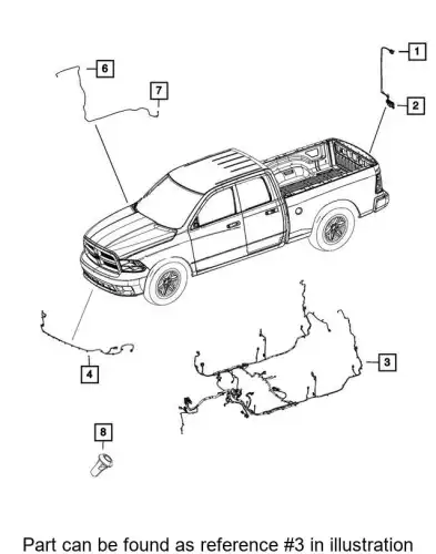 WIRING 68341224AC CHRYSLER