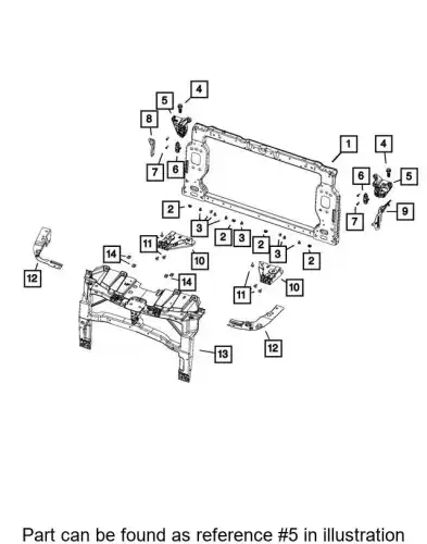BRACKET 68247591AA CHRYSLER