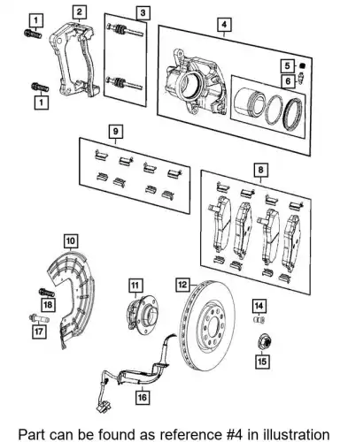 CALIPER 68346906AB CHRYSLER