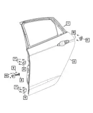 DOOR 68248178AC CHRYSLER