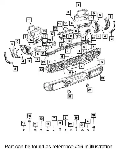BRACKET 68349549AC CHRYSLER