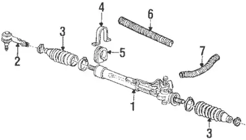 Рулевая рейка VAG 191422061MX