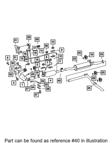 CLAMP 68012081AA CHRYSLER